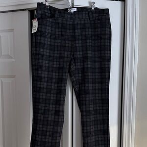 Calvin Klein Women’s Dark Plaid Dress Pants